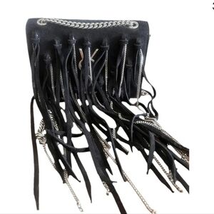 Saint Laurent Bo Monogramme Fringe Crossbody
